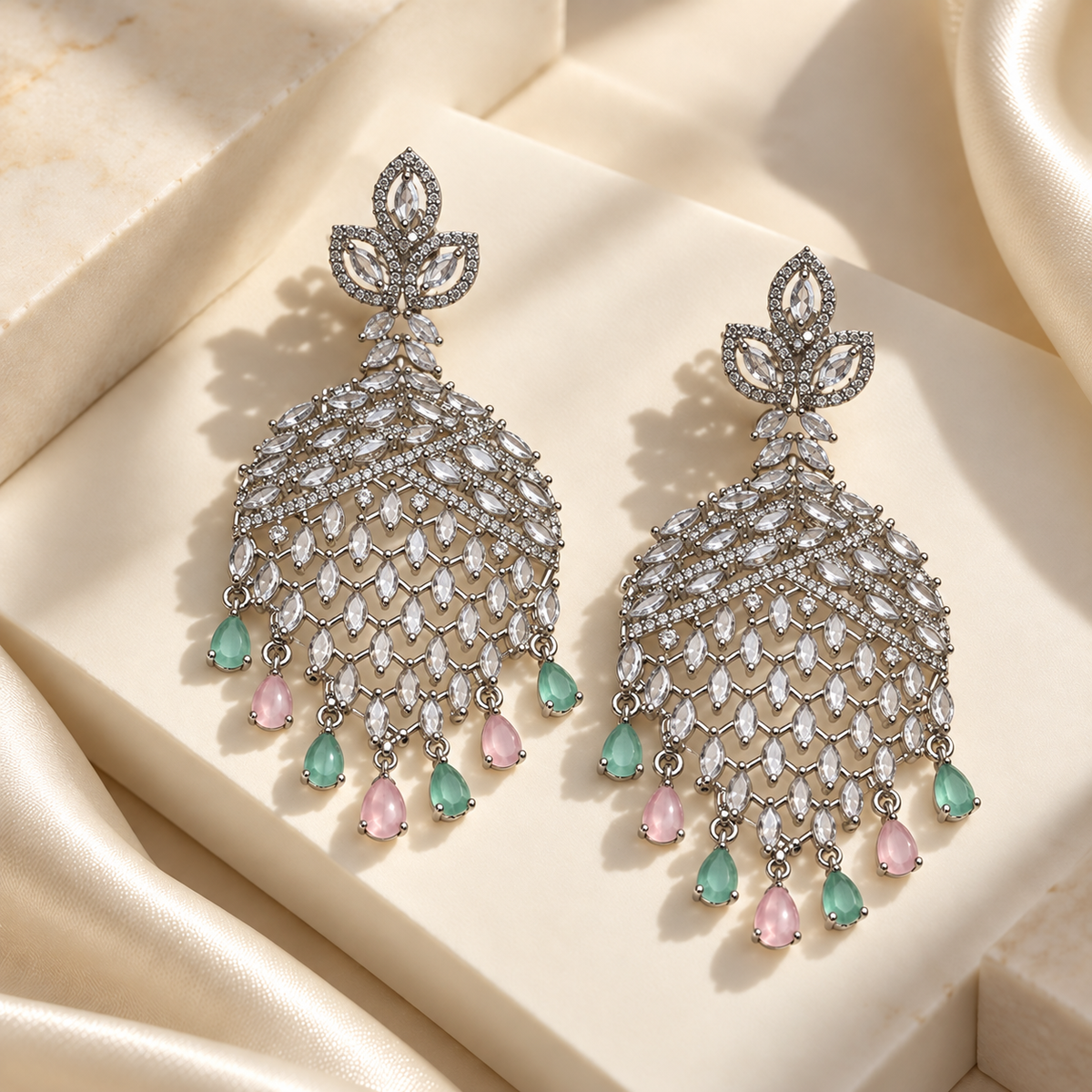 Elegant Leaf Drop Earrings