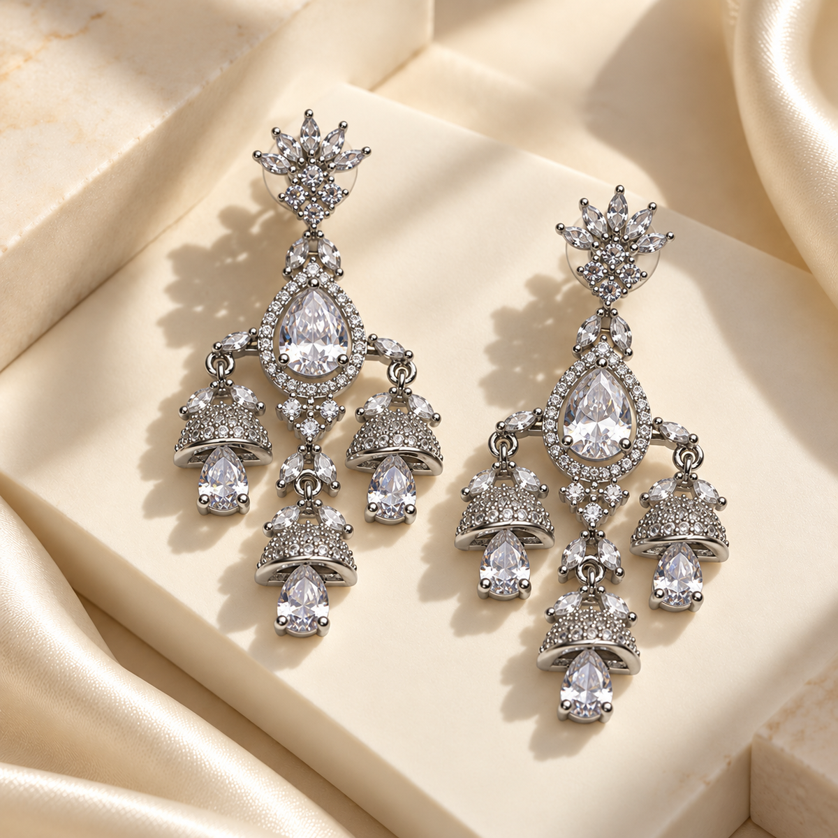 Royal Floral Drop Earrings