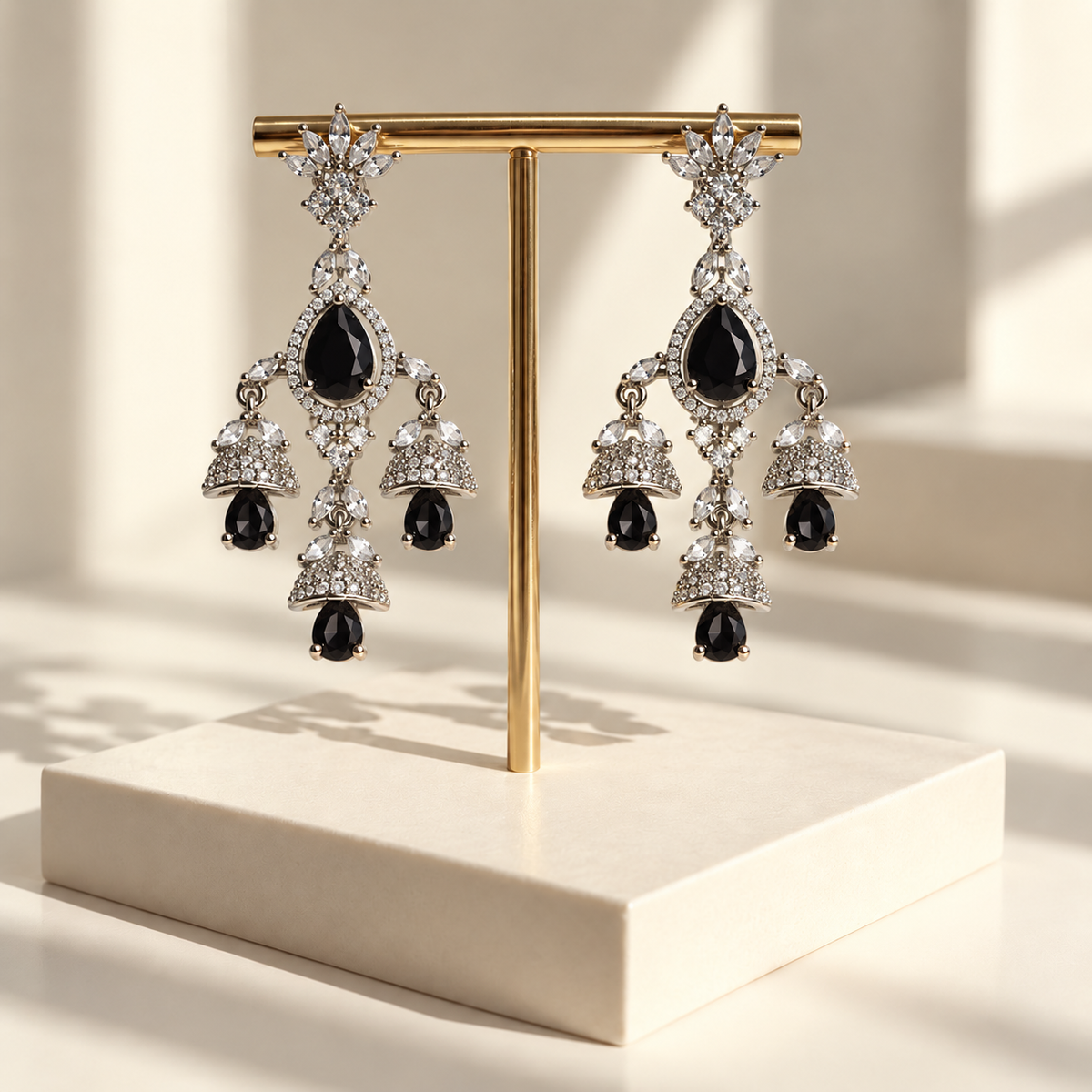 Royal Floral Drop Earrings
