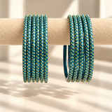 Golden Dot Glass Bangle