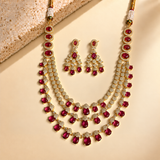 Pear Drop Tiered Necklace Set