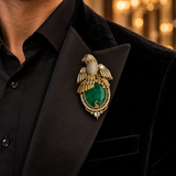 Moissanite Kundan Brooch