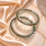 Twist Design Glass Kada
