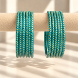 Golden Dot Glass Bangle