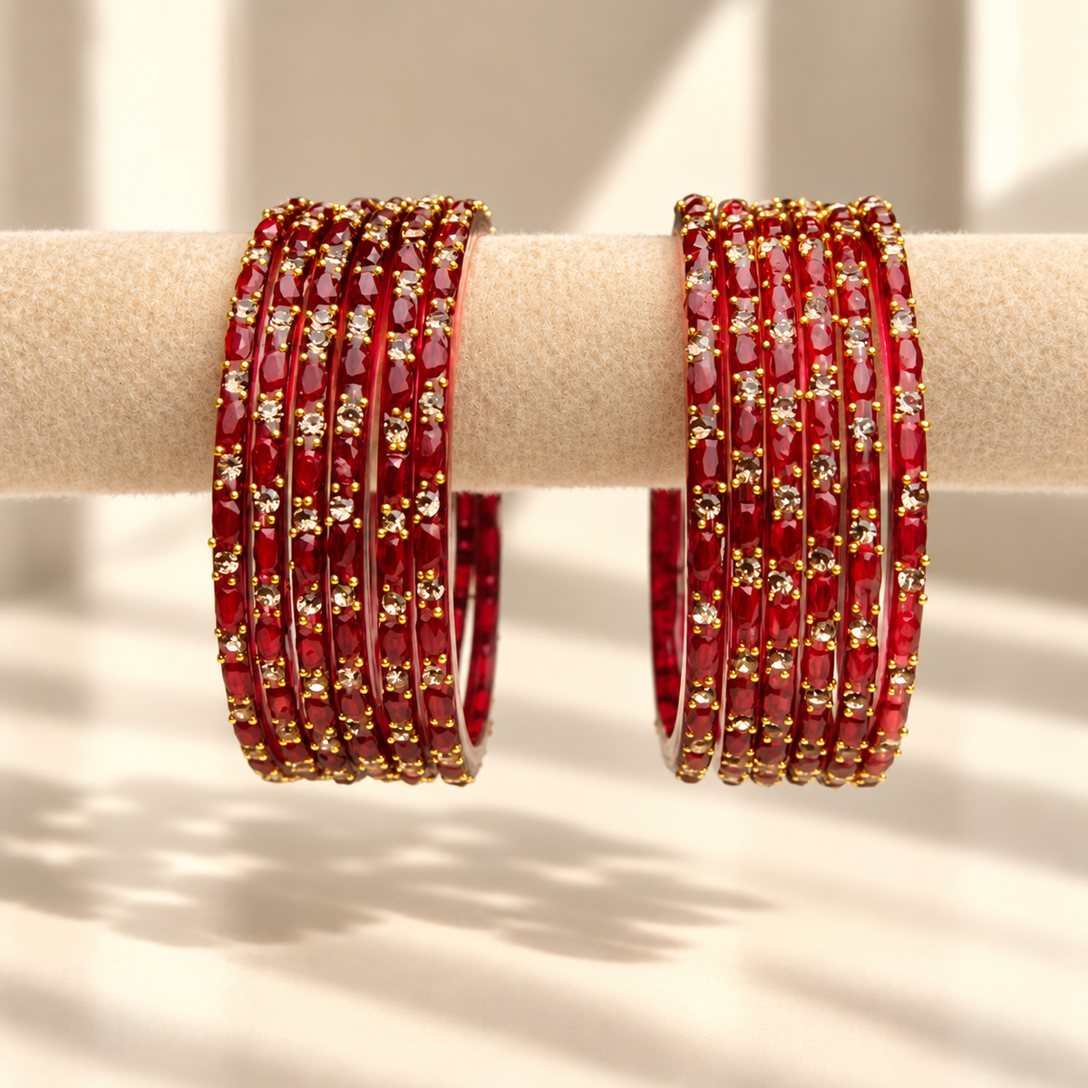 Sparkle Line Stone Bangles