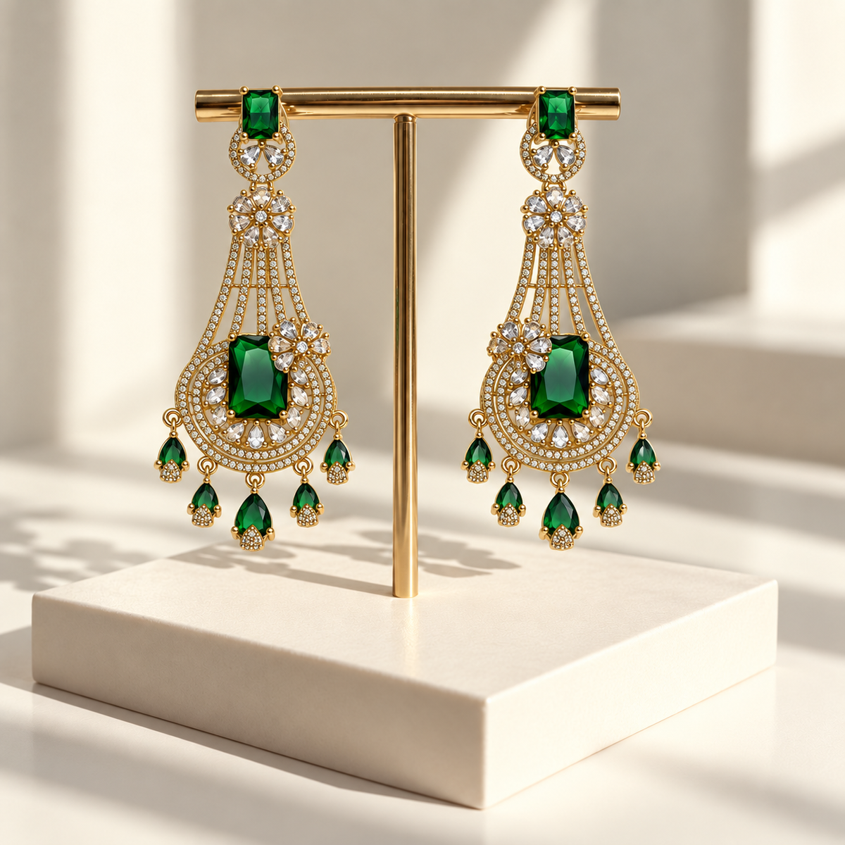 Floral Chandelier Earrings