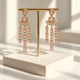 Elegant Three-Line Earrings
