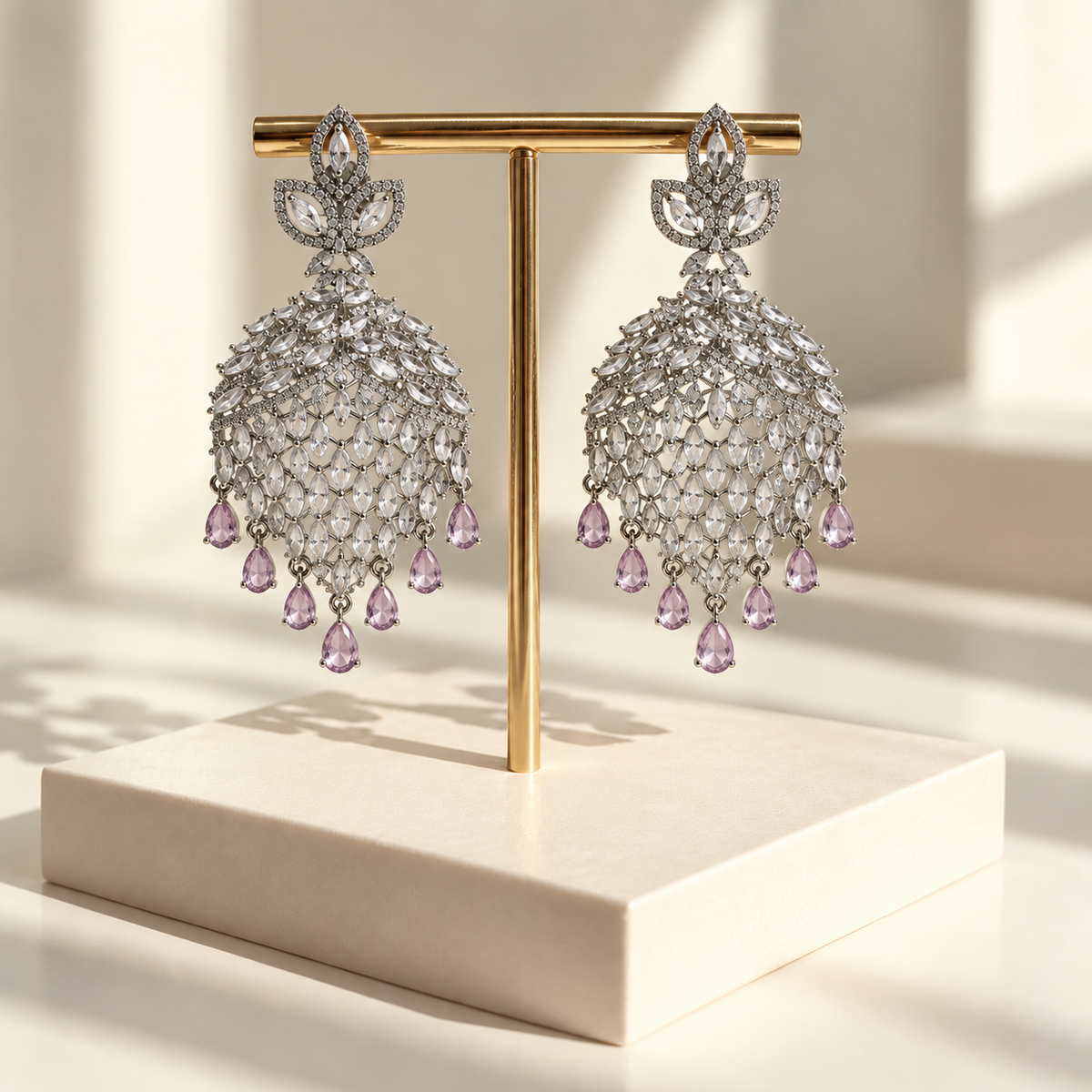Elegant Leaf Drop Earrings