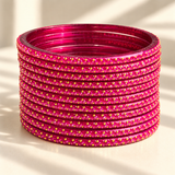 Golden Dot Glass Bangle