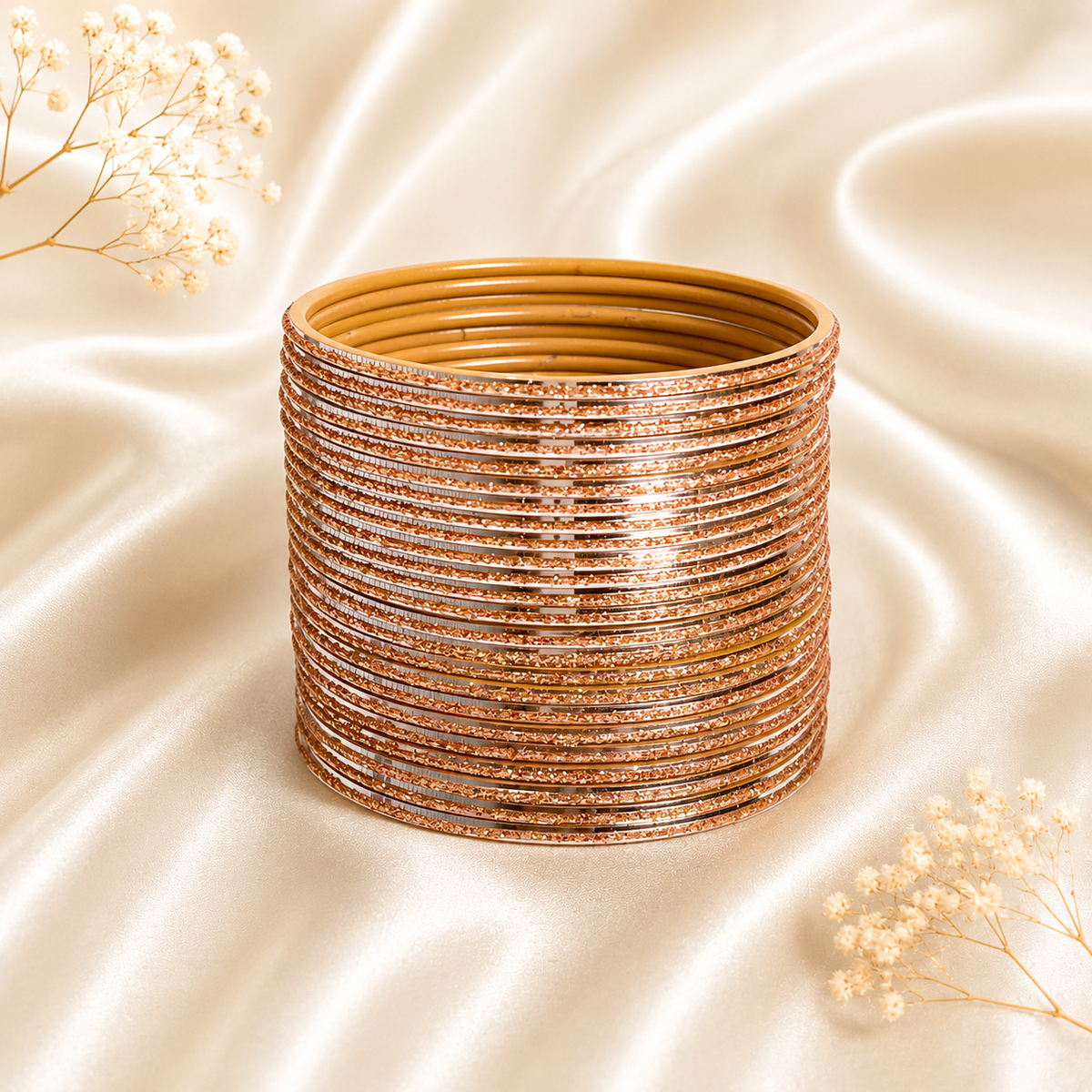 Turkey Glitter Metal Bangles