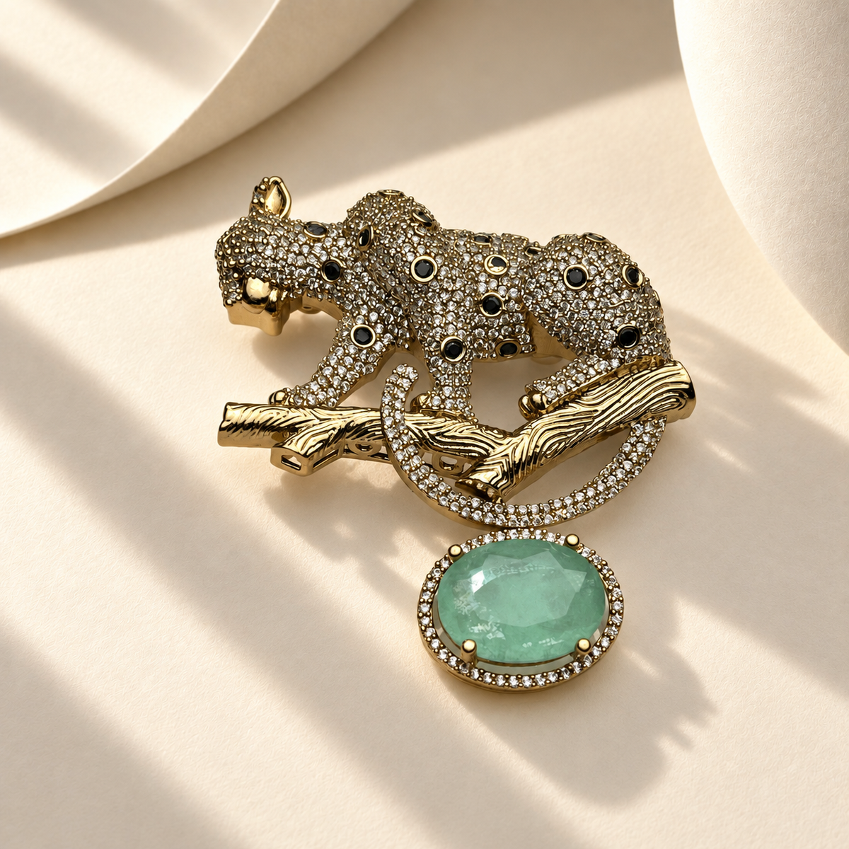 Leopard Branch Brooch