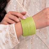 Golden Dot Glass Bangle