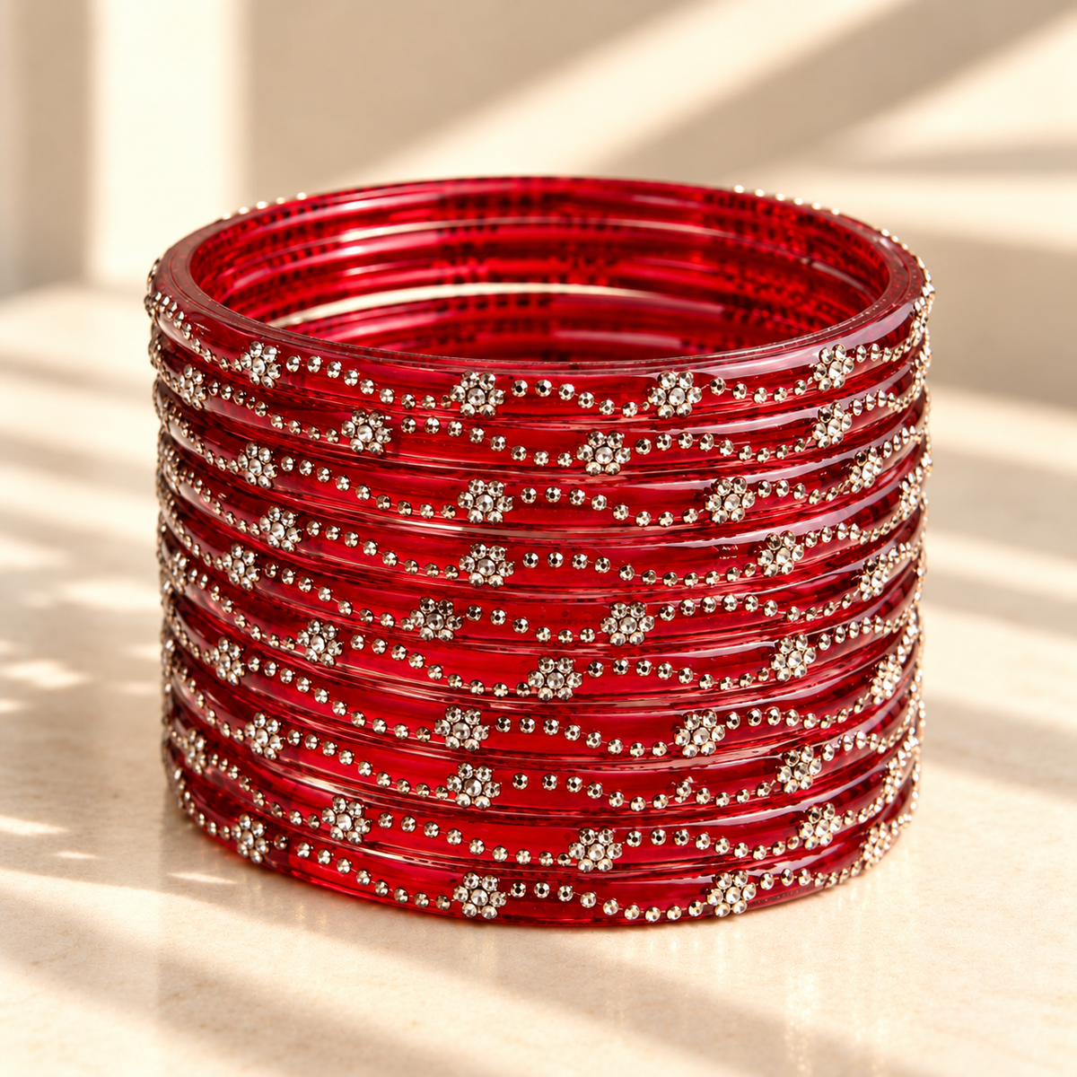 Mini Bloom Glass Bangles