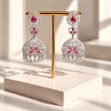 Elegant Stone Drop Jhumkas