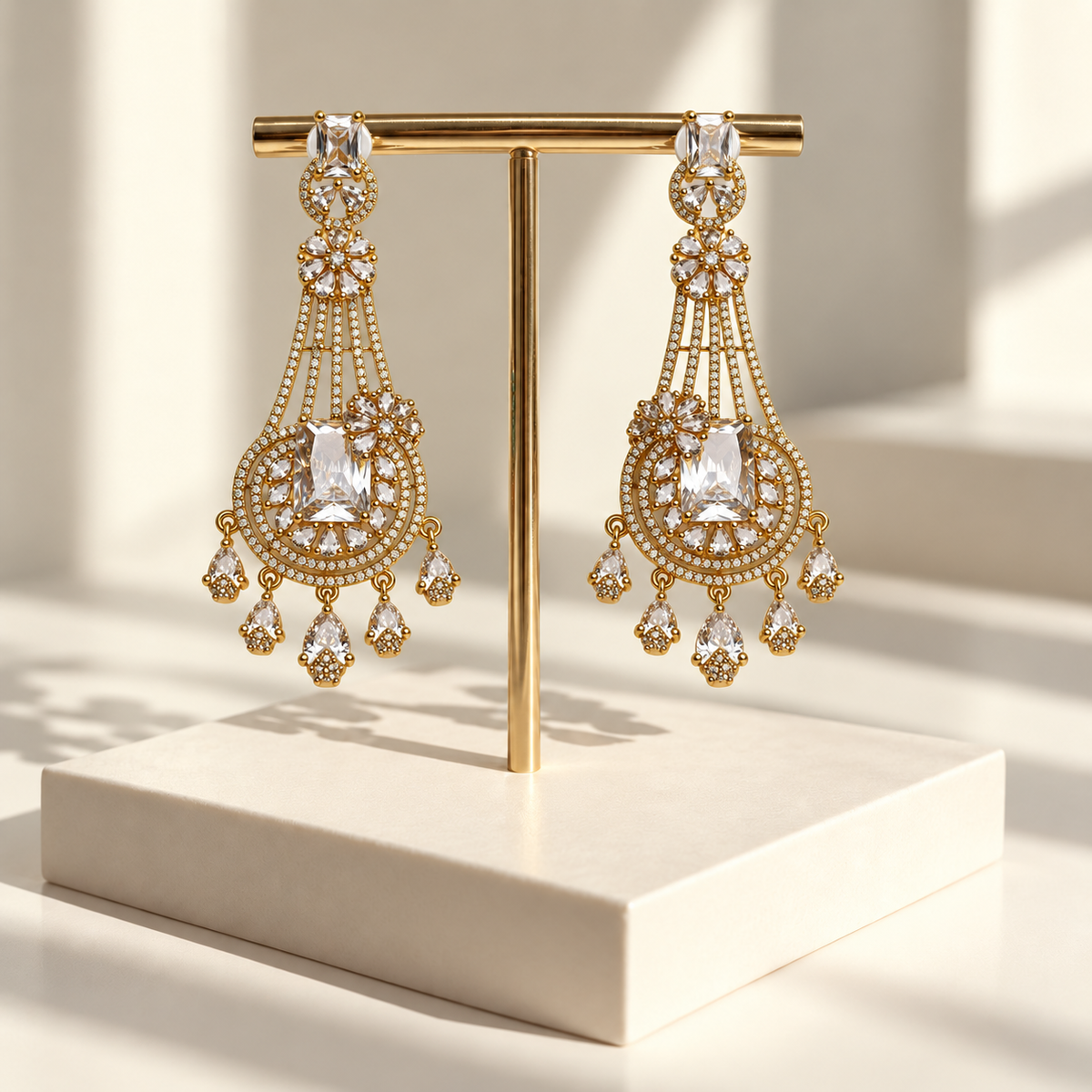 Floral Chandelier Earrings