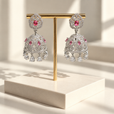 Royal Floral Jhumka Earrings