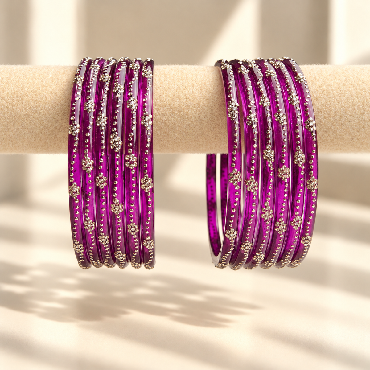 Mini Bloom Glass Bangles