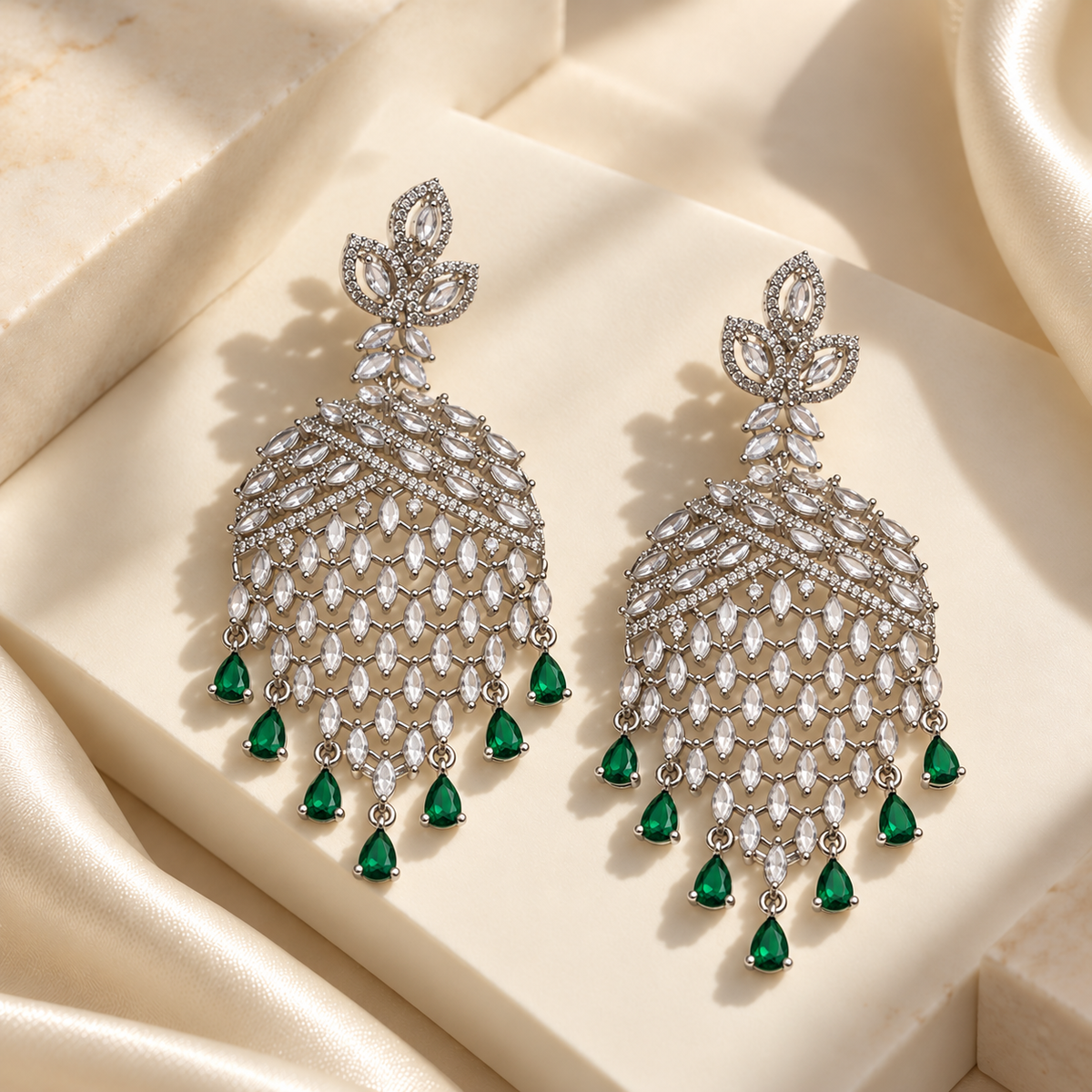 Elegant Leaf Drop Earrings