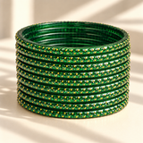 Golden Dot Glass Bangle