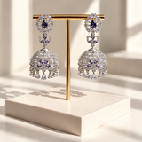 Elegant Stone Drop Jhumkas