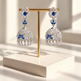 Elegant Stone Drop Jhumkas