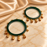 Golden Drop Acrylic Bangles