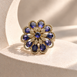 Teardrop Flower Ring