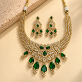 Leafwork Stone Necklace Set