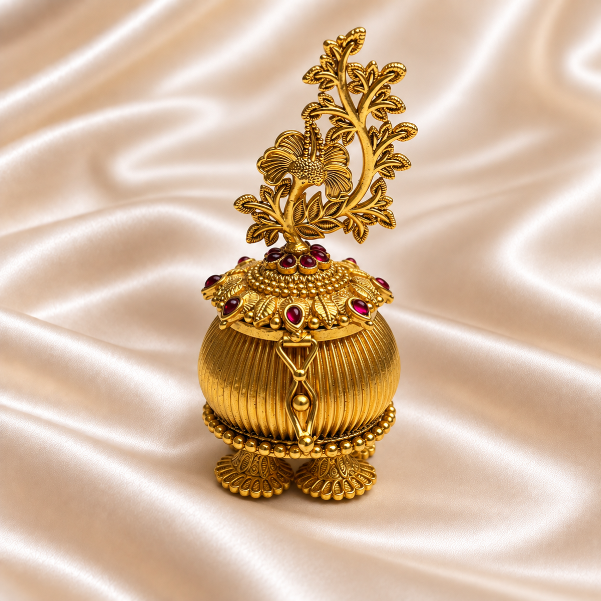 Flower Branch Sindoor Box