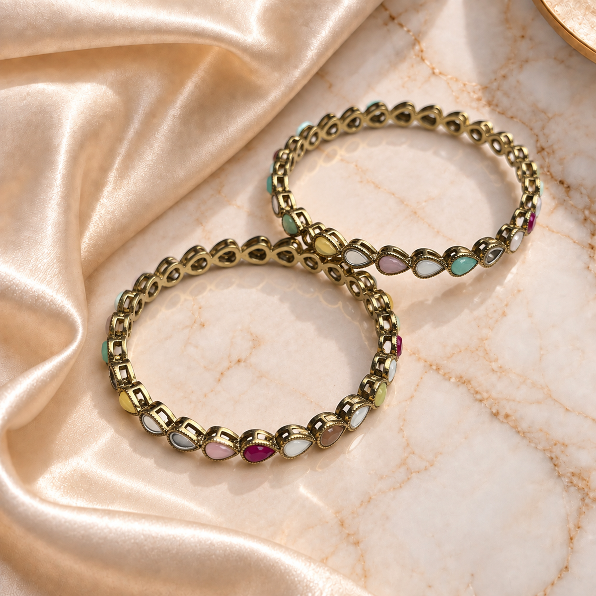 Mini Drop Mirror Line Bangles