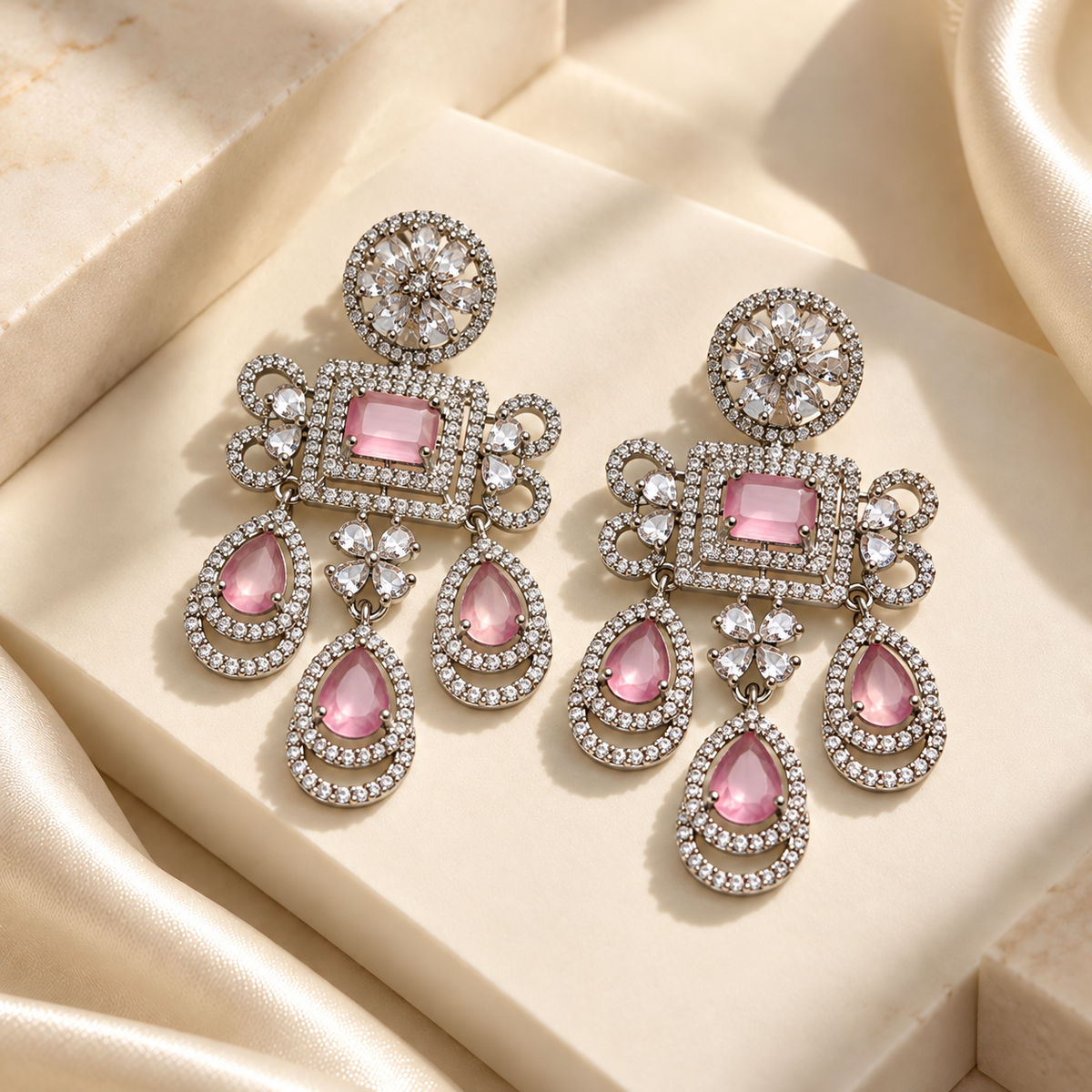 Graceful Layered Drop Earrings