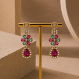 Twin Drop Motif Jewellery Set