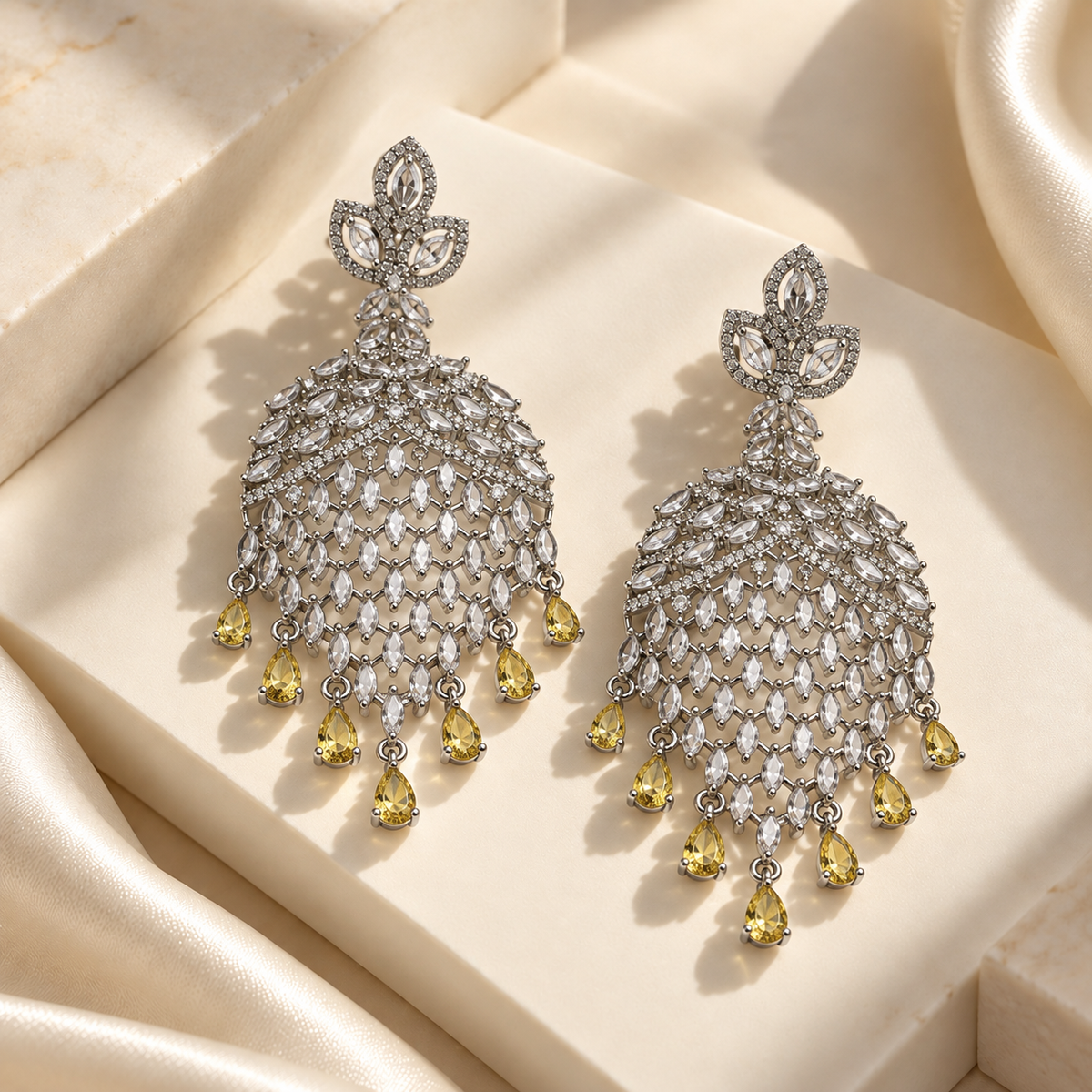 Elegant Leaf Drop Earrings