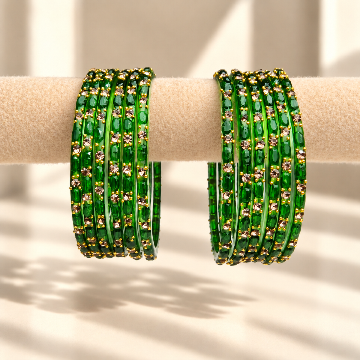 Sparkle Line Stone Bangles
