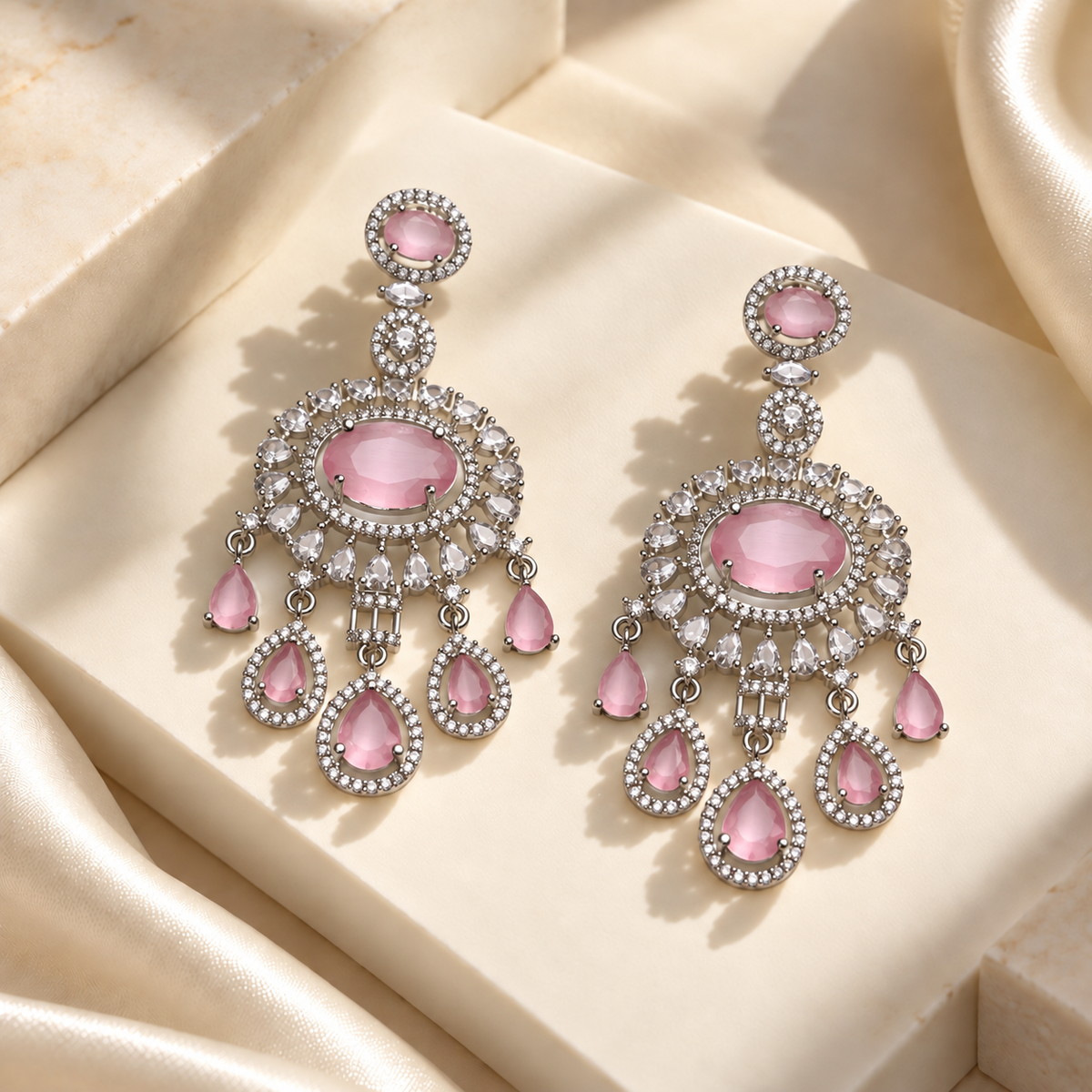 Elegant Oval Drop Earrings