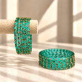 Sparkle Line Stone Bangles