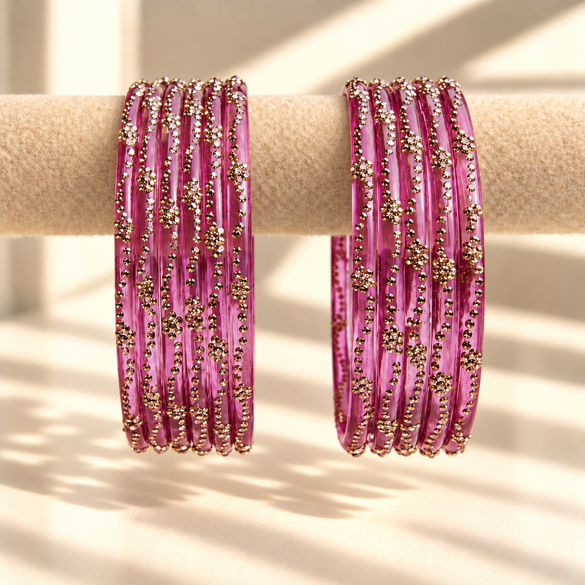 Mini Bloom Glass Bangles