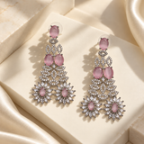 Graceful Stone Flower Earrings