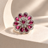 Teardrop Flower Ring