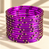 Dotted Stone Glass Bangle