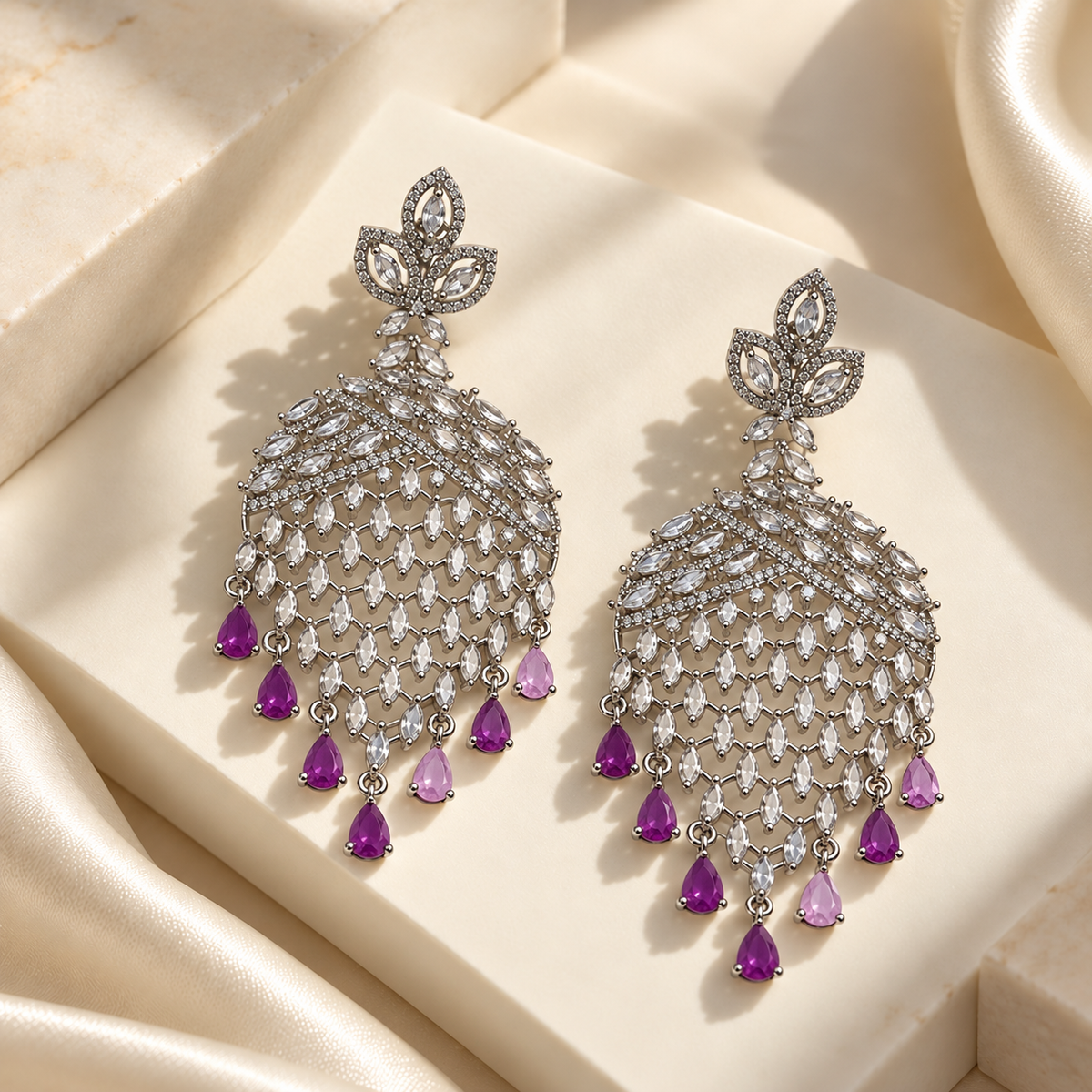 Elegant Leaf Drop Earrings