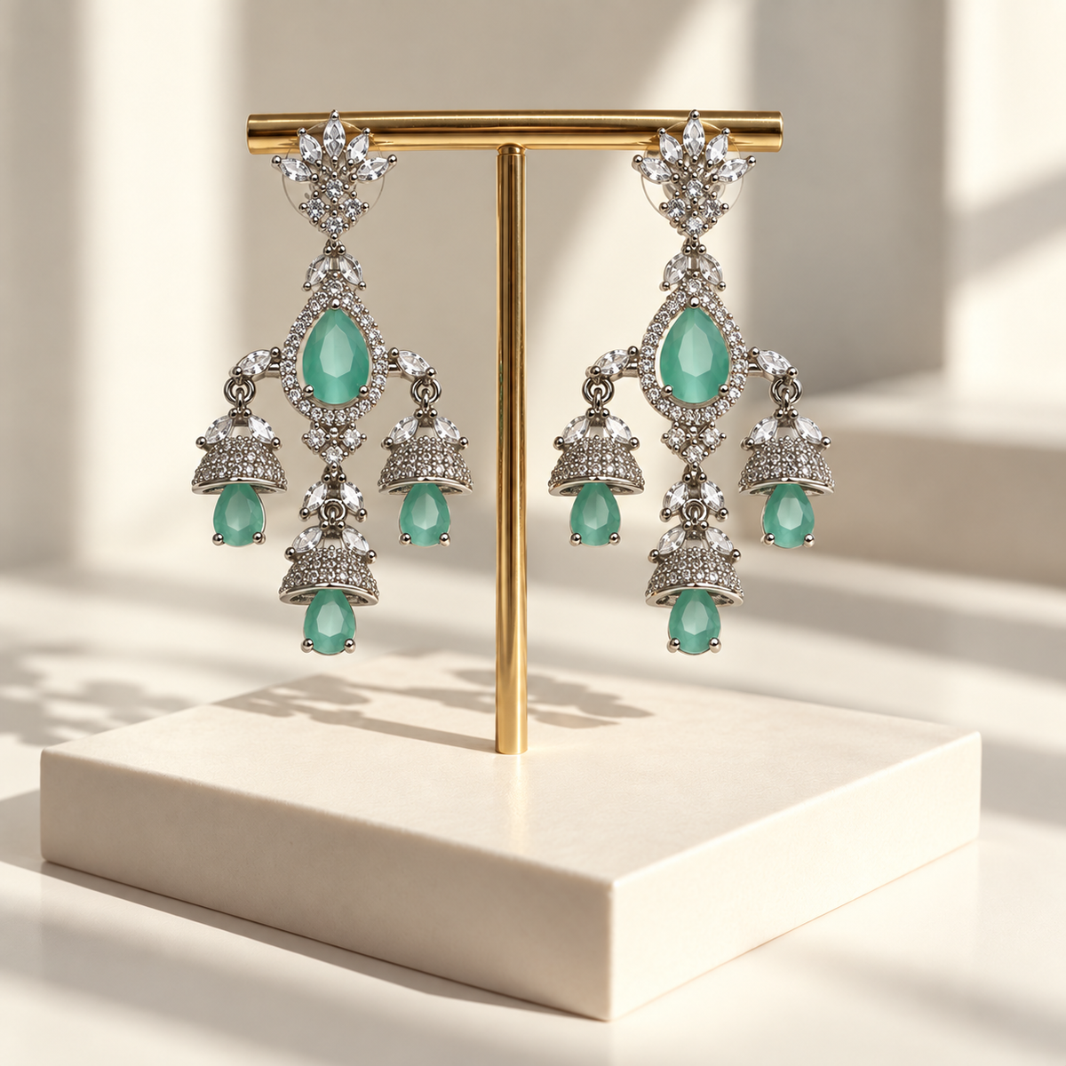 Royal Floral Drop Earrings