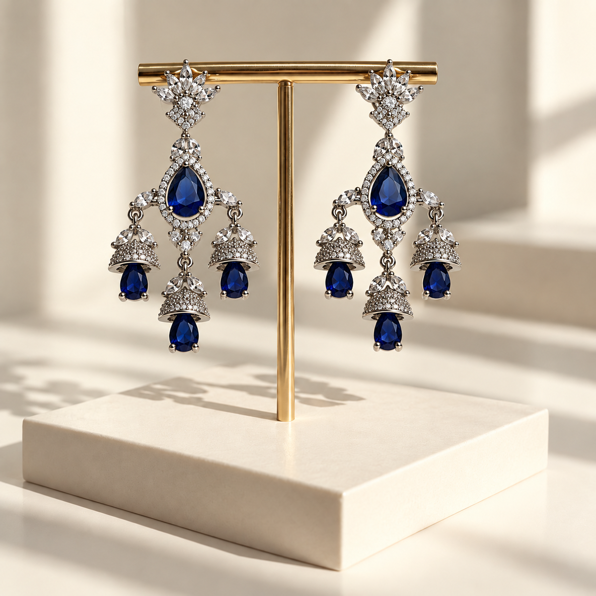 Royal Floral Drop Earrings