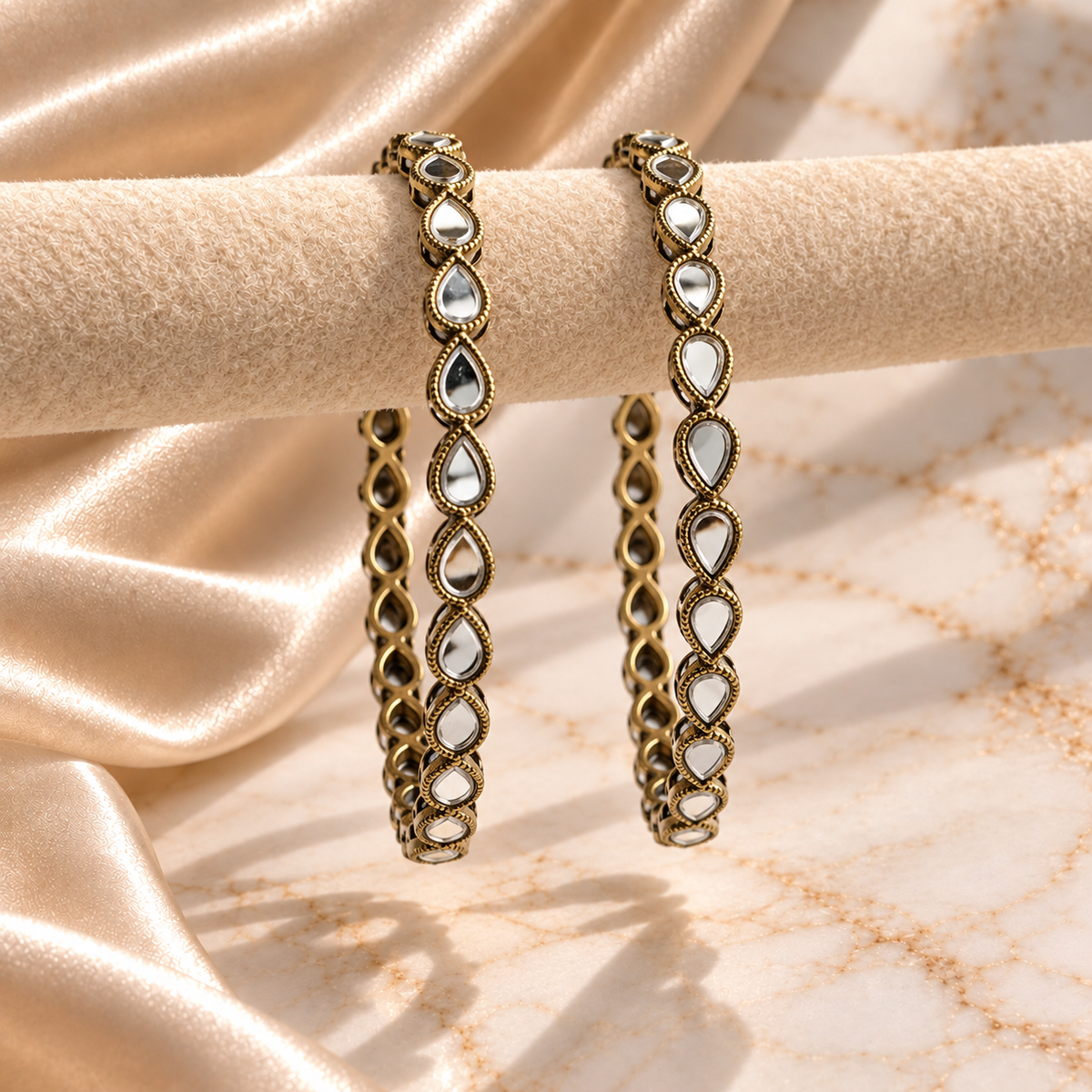 Mini Drop Mirror Line Bangles
