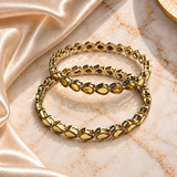 Big Drop Stone Line Bangles