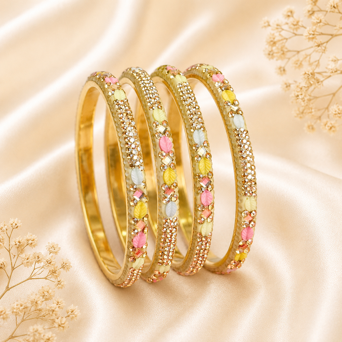 Leaf And Shadow Stone Kada