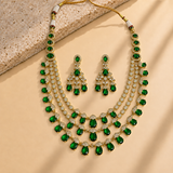 Pear Drop Tiered Necklace Set