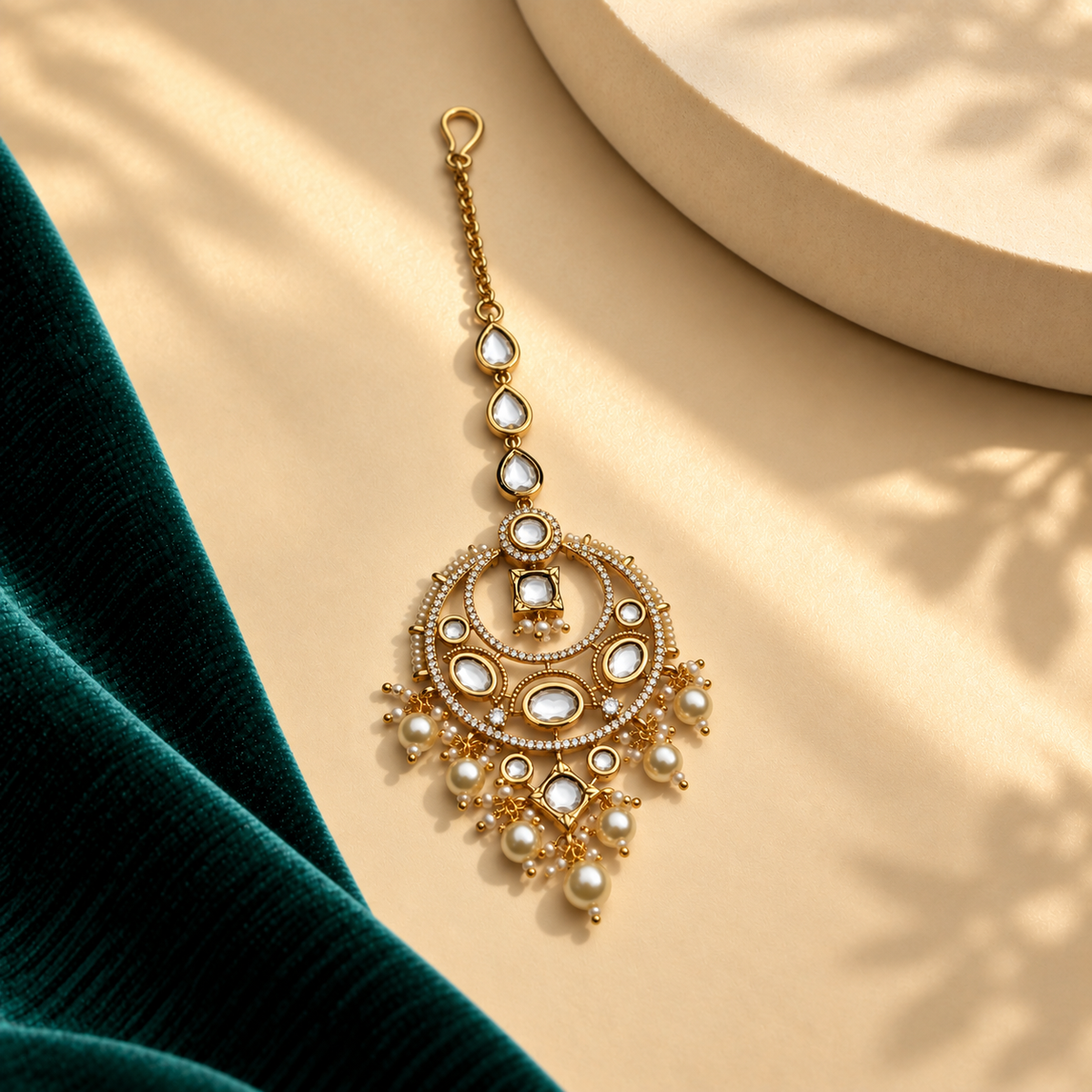 Oval Curve Maang Tikka