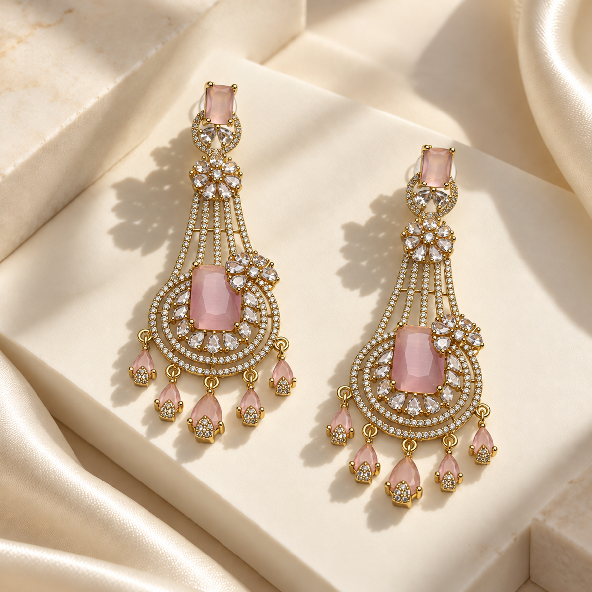 Floral Chandelier Earrings