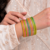 Golden Dot Glass Bangle